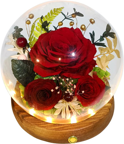 Everlasting Real Rose Enchanted Dome
